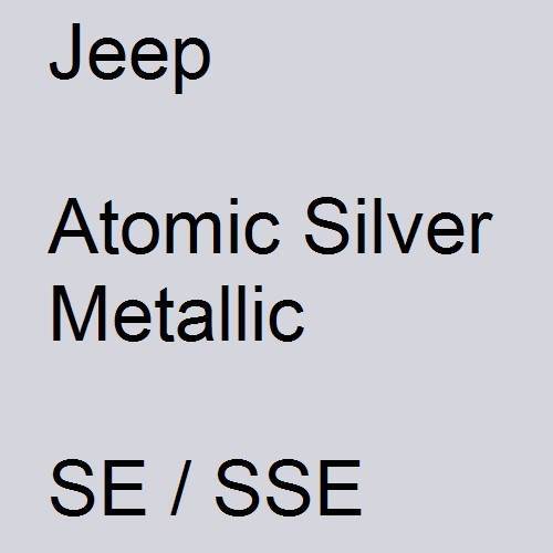 Jeep, Atomic Silver Metallic, SE / SSE.